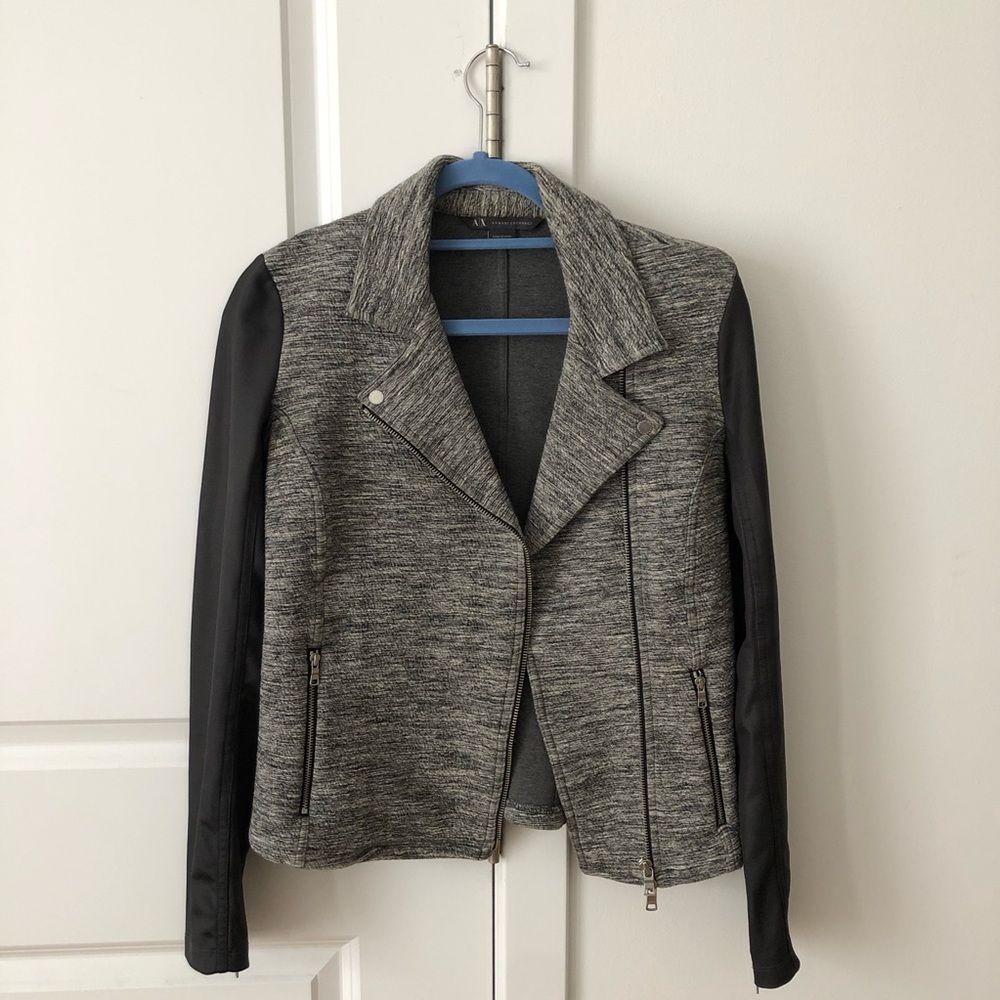 Armani Exchange moto jacket size Medium